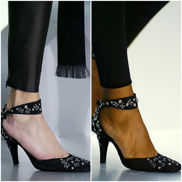 CHANEL 2003 Snap Collection Ankle Strap Pumps With Metal Snaps & Hooks Black 38 - Picture 14 of 16